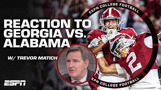 REACTION to Georgia vs Alabama Carson Beck missed A LOT of opportunities  Matich  ESPN CFB [upl. by Saravat]