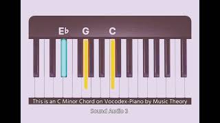 This is an C Minor Chord on VocodexPiano by Music Theory Sound Audio 3 [upl. by Boffa]