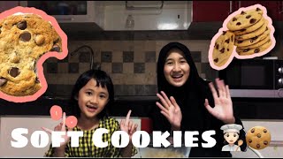 Masak soft cookies ala Chef Deda amp Teteh QIntar Masakmasak anakCooking [upl. by Luebke]