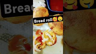 Bread recipe। bread aloo chop । Bread roll🤤shorts ytshorts bread [upl. by Alyworth]