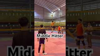 Middle hitter so heavy ball volleyball [upl. by Kowatch]