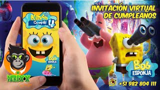 Video invitación de cumpleaños bob esponja [upl. by Rask]