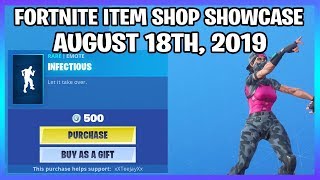 NEW INFECTIOUS EMOTE Fortnite Item Shop 18th August [upl. by Monteria]