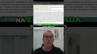 Posso fazer apostilamento de mudança de quantidades nas obras públicas licitacoes obras [upl. by Till]