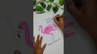 Teachers day handmade greeting card ideas for school activity handprint fingerprint madebymayuri [upl. by Eirelav]