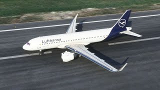 Lufthansa Airlines Glides In for a Landing at Memmingen Airport in MSFS 2020 [upl. by Arela]