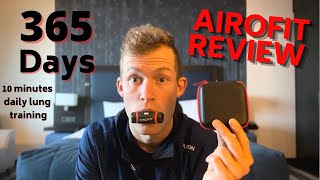 AIROFIT REVIEW  365 days lung training  117L lung volume [upl. by Varhol]