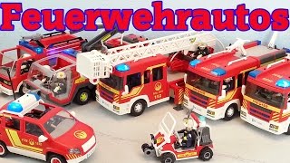 Playmobil Feuerwehrauto Sammlung seratus1 unboxing Löschfahrzeug [upl. by Davy]