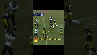 Was anyone as CLUTCH as Troy Polamalu steelers shorts usctrojans pittsburghsteelers nfl [upl. by Nadine]