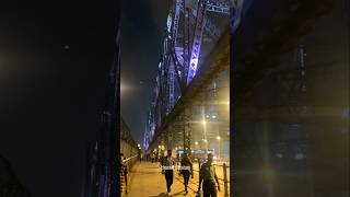 Kolkata Howrah Bridge  Night view shorts viral howrahbridge [upl. by Ehrman860]