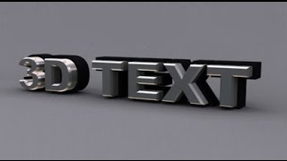 475  3D Text in 3DS Max [upl. by Eissej]