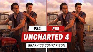 Uncharted Legacy of Thieves Graphics Comparison PS5 vs PS4 Pro Uncharted 4 [upl. by Hutner]