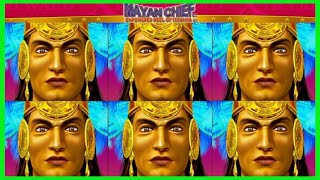 ★★JACKPOT HANDPAY★★450 BETS★★MAYAN CHIEF HIGH LIMIT SLOT MACHINE BUENO DINERO MUSEUM SLOTS KONAMI [upl. by Lib798]