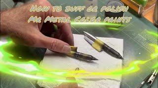 How to Buff or Polish Mr Metal Color Buffable Paints [upl. by Inava352]