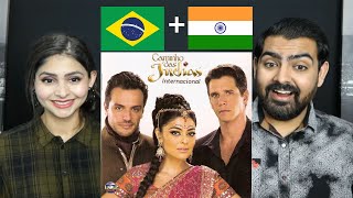 Caminhos das Indias React  BRASIL amp INDIA CROSSOVER COLLAB with Sim amp Mandeep [upl. by Edorej]