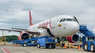 Vista de CABINA Avianca A320  Medellín  Montería FLIGHT REPORT [upl. by Enirrok]