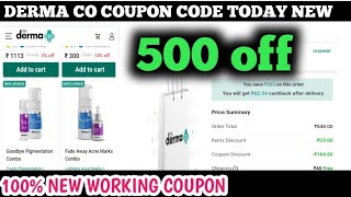 derma co coupon code today new  the derma co coupon code [upl. by Eem]