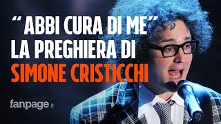 Simone Cristicchi il significato di quotAbbi cura di mequot la sua preghiera damore a Sanremo 2019 [upl. by Maddi]