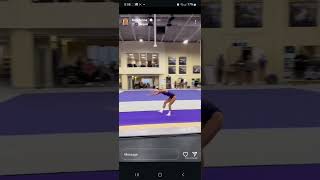 Olivia Dunne floor training  gymnastics 20241109 Instagram [upl. by Warwick]