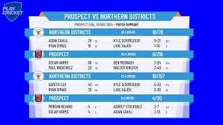 Prospect v Northern Districts [upl. by Eelibuj938]