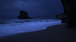 Fall Asleep With Relaxing Wave Sounds at Night Low Pitch Ocean Music for Deep Sleeping [upl. by Eiramrefinnej]