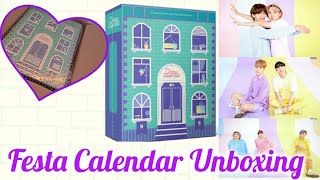 BTS 방탄소년단 FESTA DDAY CALENDAR UNBOXING [upl. by Deb]