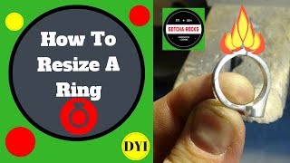 How To Resize A Ring  How To Size A Ring  2018 DIY Easy [upl. by Yesnil391]