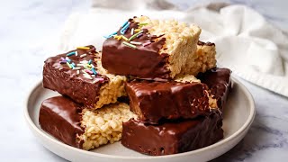 Chocolate Covered Rice Krispie Treats [upl. by Sorodoeht]