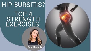 Hip Bursitis Top 4 Beginner Exercises Dr KJ Health [upl. by Ferino]