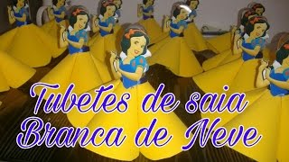 FAÇA VOCÊ MESMO TUBETE DE SAIA BRANCA DE NEVE  Cidy Pinheiro [upl. by Bowyer549]