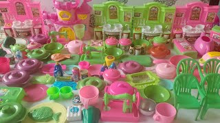 156Minutes satisfying with unboxing pink amp green beauty set amp sanrio kitchen playsetToys review [upl. by Anoy717]