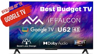 iFFALCON 43 inches 4K Ultra HD Smart LED Google TV iFF43U62 60 Hertz  24 Watts Dolby Audio [upl. by Ariew]