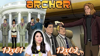 Archer REACTION  12x01 amp 12x02 [upl. by Naiditch280]