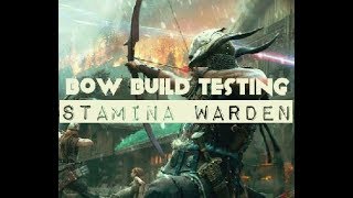 ESO  Stamina Warden PVP Bow Build Preview [upl. by Ayeka104]