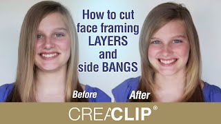 How to cut face framing LAYERS and side BANGS [upl. by Hebrew377]