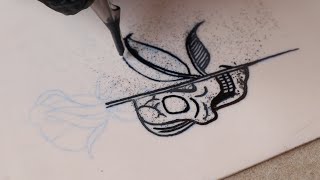 Permanent tattoo practice work [upl. by Lebasiairam]