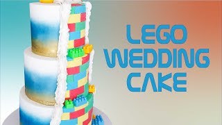 Half Elegant Half Leggo Wedding Cake Rosies Dessert Spot [upl. by Theadora]