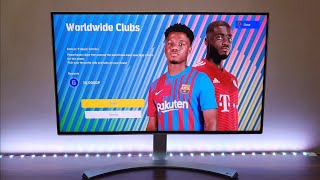 Efootball 2022 online multiplayer Gameplay on PS4 Slim [upl. by Wyler]