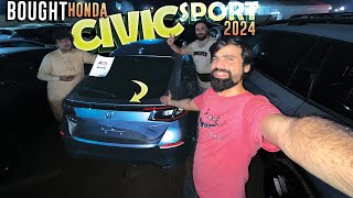 Bought Honda Civic Sport 2024 In Car Auction Sharjah  Buying Cheap Accident Cars From Dubai Auction [upl. by Jervis]