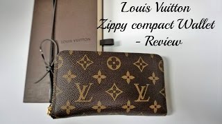 Louis Vuitton Zippy Compact Wallet  Review [upl. by Asenej]