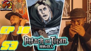 Attack On Titan Reaction  Season 3 Episode 16  The GOAT [upl. by Keverne]