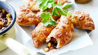 Recette  Empanadas aux haricots rouge et au maïs [upl. by Lehsar]