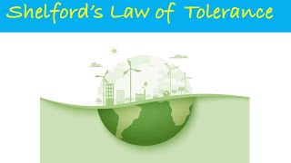 Shelford’s Law of Tolerance  CSIR NET  Ecology science biology csirnet csir ecology [upl. by Herates]