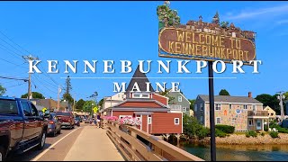 Downtown Kennebunkport Scenic Walk  Kennebunkport Maine  4k Walking Tour with Binaural 🎧 [upl. by Ursas]