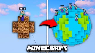 Poprosiłem 10 LOSOWYCH OSÓB aby zbudowali PLANETĘ w MINECRAFT [upl. by Newton]