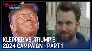 Jordan Klepper vs Donald Trumps Road to 2024 Candidacy  Part 1  The Daily Show [upl. by Ahsenra978]