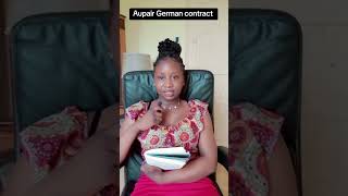 Aupair German contract [upl. by Jovia]