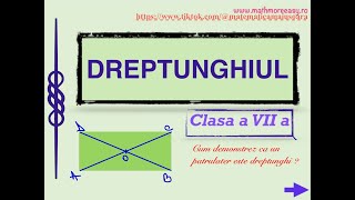 Dreptunghiul clasa a 7 a [upl. by Ahcurb]