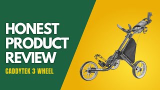 CaddyTek 3 Wheel Golf Push Cart  Honest Product Review [upl. by Sezen]