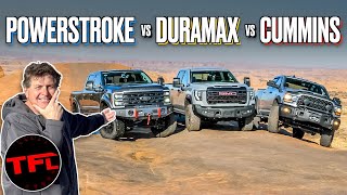 Ford vs GM vs Ram Only One of These New HD Diesel Trucks Is the BEST OffRoadBut Which One [upl. by Adrian]